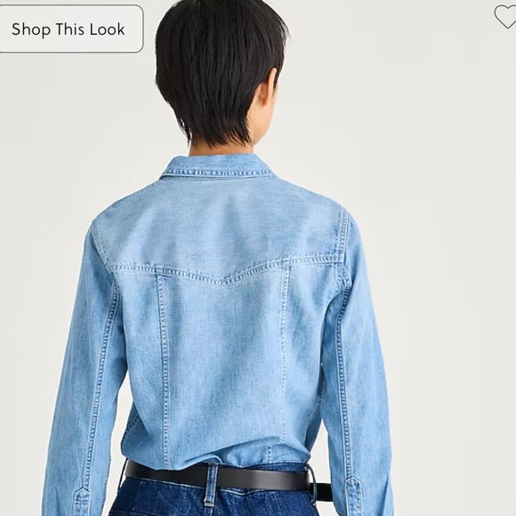 J Crew Chambray Button Down Shirt - Picture 4 of 7
